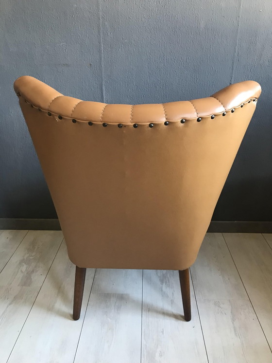 Image 1 of Vintage Cocktail Chair With Skai 1960S