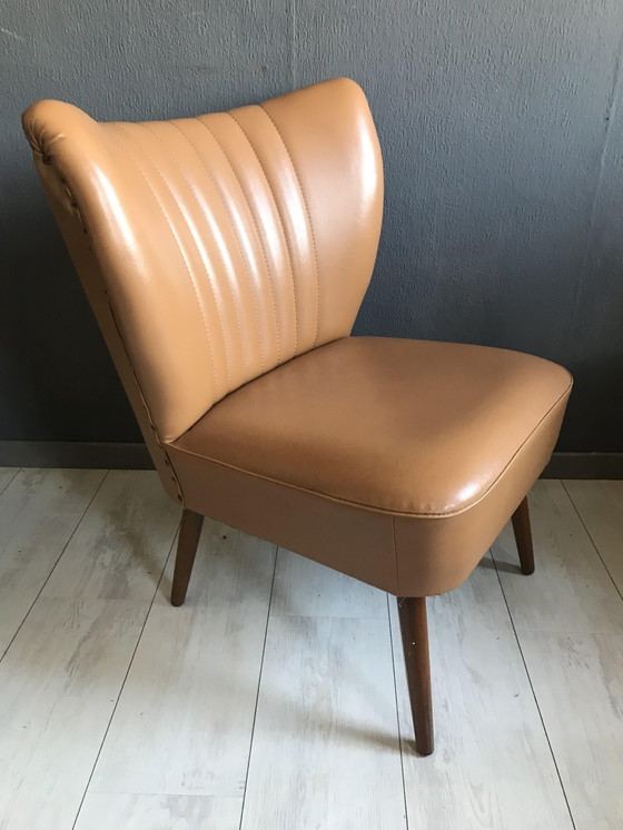 Image 1 of Vintage Cocktail Chair With Skai 1960S