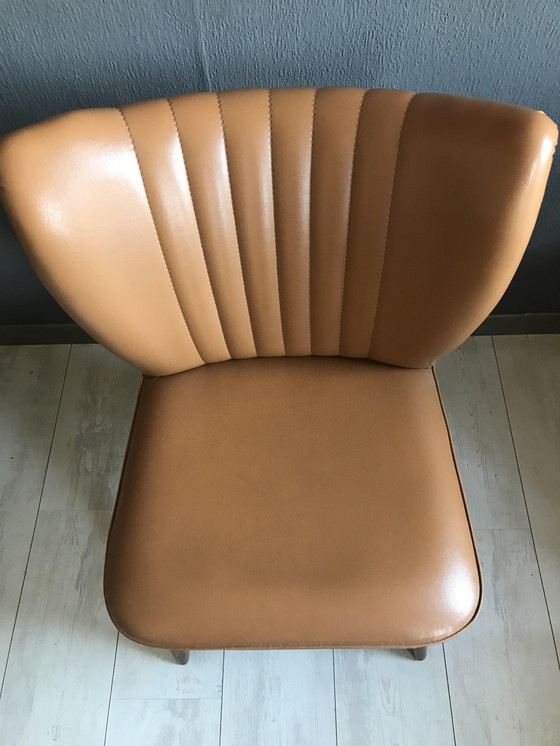 Image 1 of Vintage Cocktail Chair With Skai 1960S