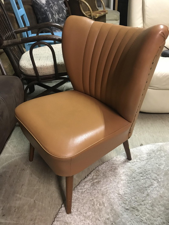 Image 1 of Vintage Cocktail Chair With Skai 1960S