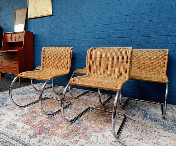 Image 1 of 5x Chaises vintage Mies van der Rohe MR10