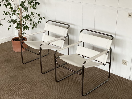 Image 1 of 2x Vintage tube frame chairs