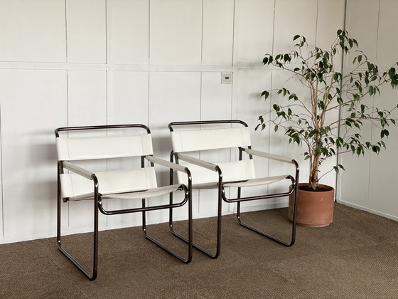 Image 1 of 2x Vintage tube frame chairs