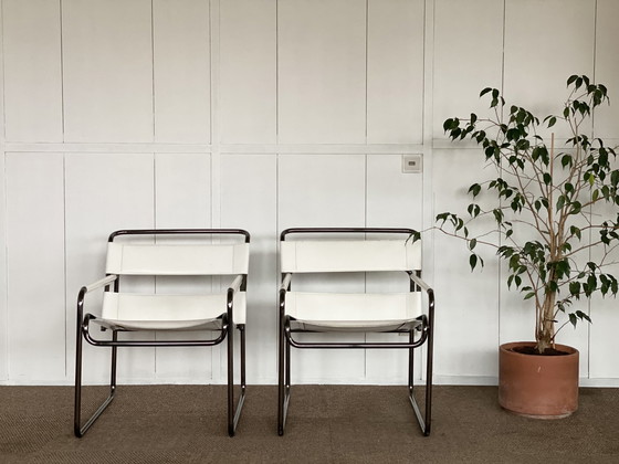 Image 1 of 2x Vintage tube frame chairs