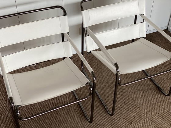 Image 1 of 2x Vintage tube frame chairs