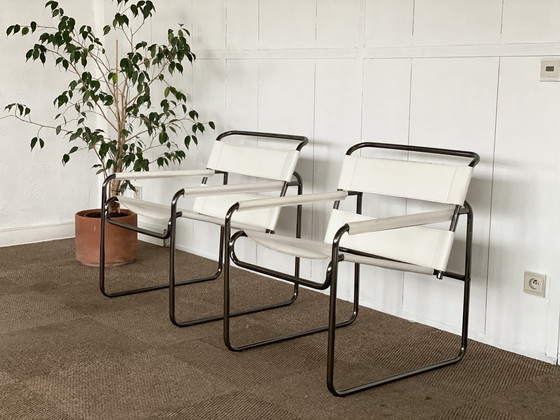 Image 1 of 2x Vintage tube frame chairs