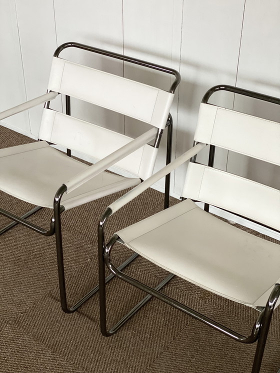 Image 1 of 2x Vintage tube frame chairs