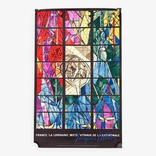 Metz Cathedral Stained Glass Poster