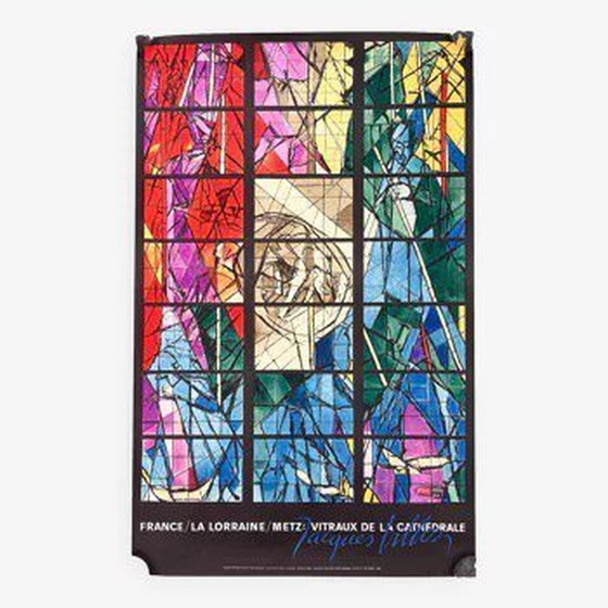 Image 1 of Metz Cathedral Stained Glass Poster