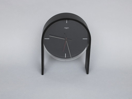 Paul Schudel (1951) Pendule noir Sk, pour Designum, 1982