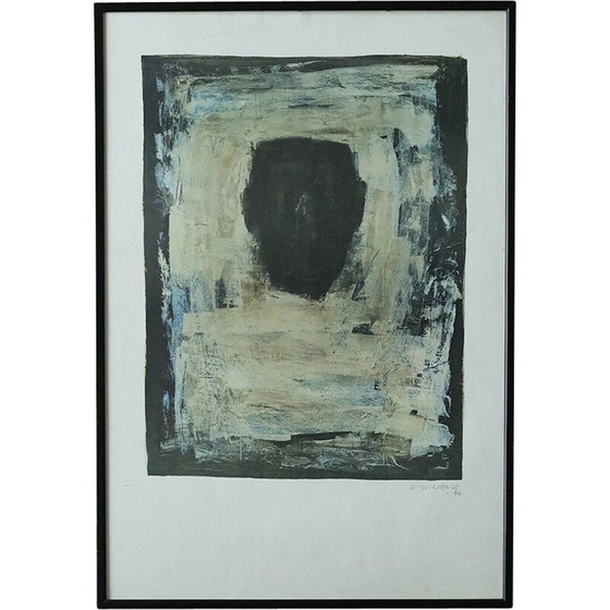 Image 1 of Vintage lithograph by Alain Winance, 1990