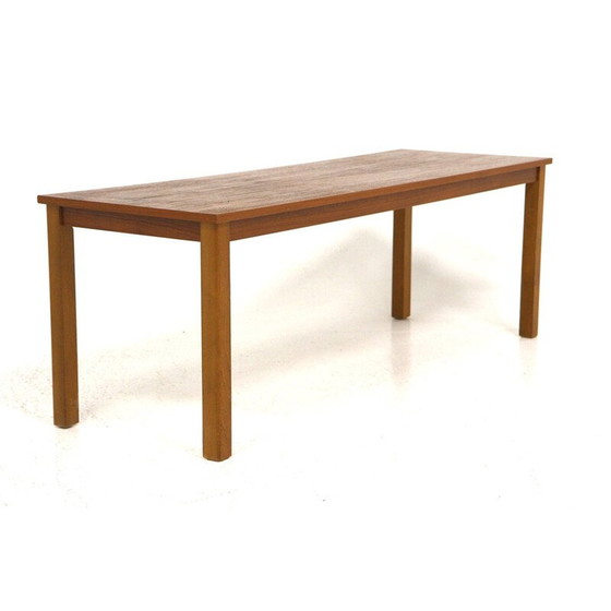 Image 1 of Minimalist vintage teak bench, Sweden 1960s