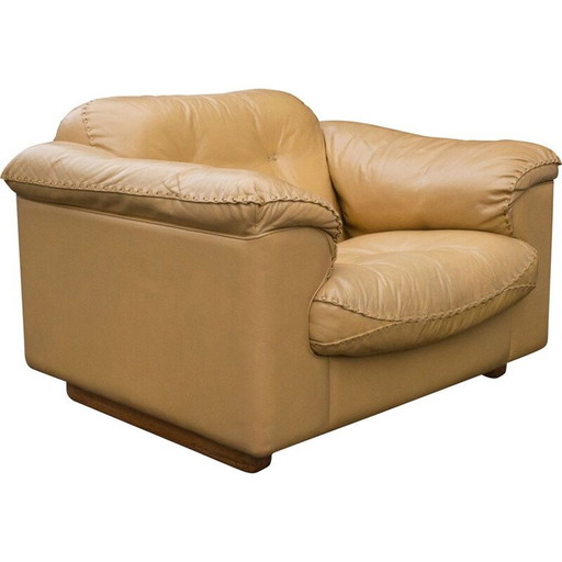 Vintage leather armchair De Sede Switzerland 1960s