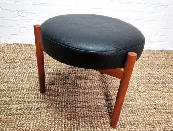 Image 1 of Spøttrup Teak Stool by Hugo Frandsen