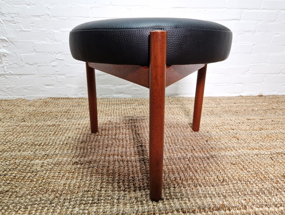 Image 1 of Spøttrup Teak Stool by Hugo Frandsen