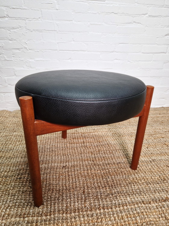 Image 1 of Spøttrup Teak Stool by Hugo Frandsen