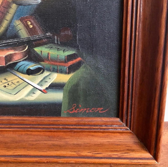 Image 1 of Oil on Canvas Signed Simon