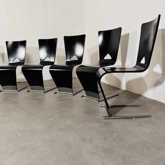 Image 1 of 6x Dyna chairs Sacha Lakic for Roche Bobois