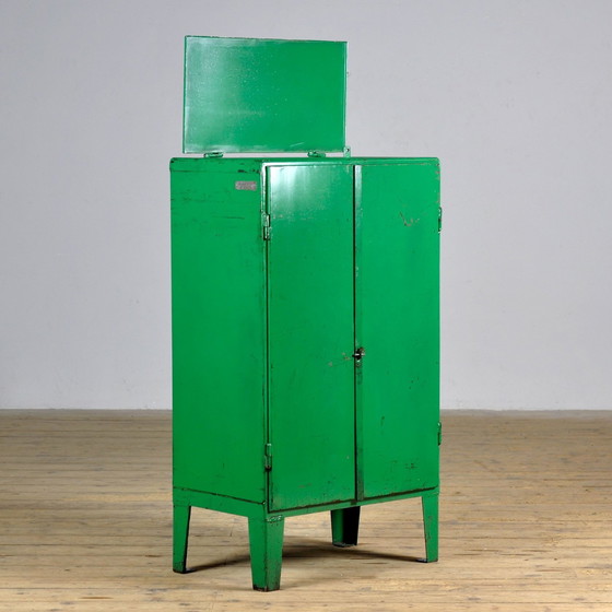 Image 1 of Industrial Iron Cabinet, 1960S