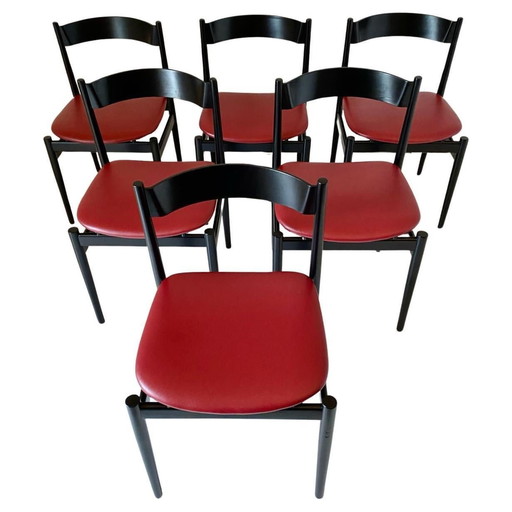 6X Frattini Chairs For Cassina