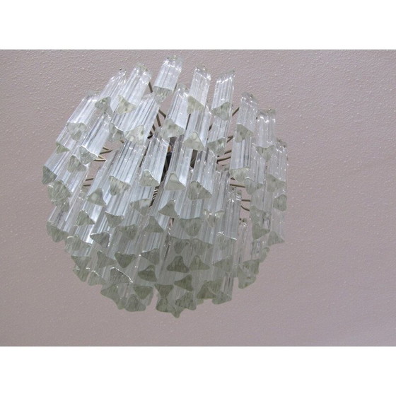 Image 1 of Coppia di lampadari trilobati Venini d'epoca, 1970