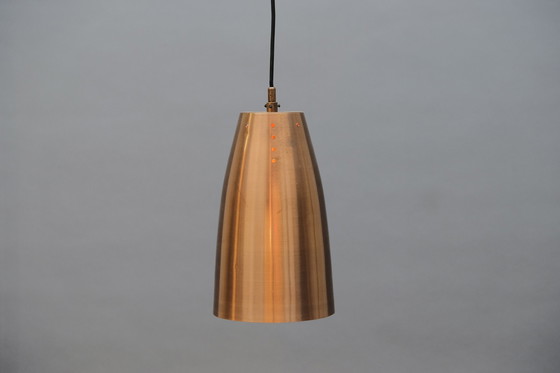 Image 1 of 3x Mid-Century copper church ceiling lamps