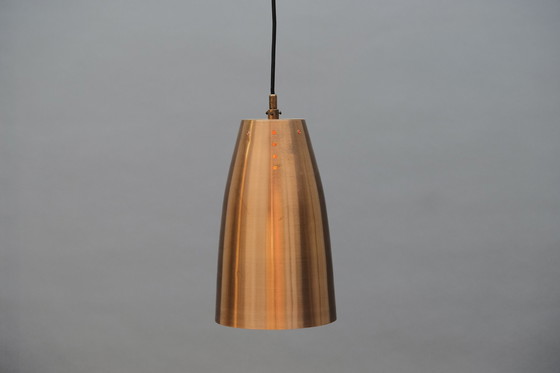 Image 1 of 3x Mid-Century copper church ceiling lamps