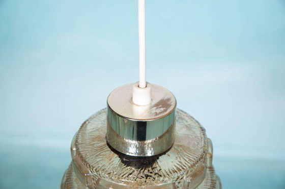 Image 1 of Lampe suspendue vintage en verre 1960/70, lampe suspendue en verre Suède