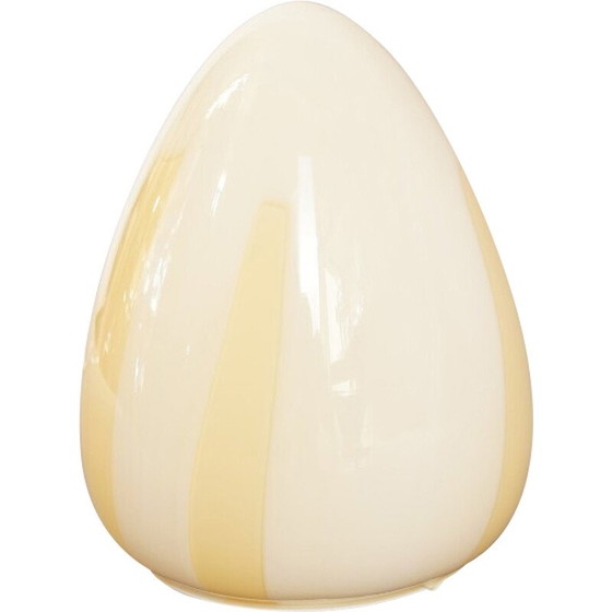 Image 1 of Vintage egg table lamp in Murano glass and metal, Italy 1970