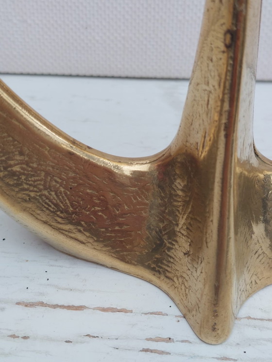 Image 1 of Horst Dalbeck Brass Candlestick Brutalist