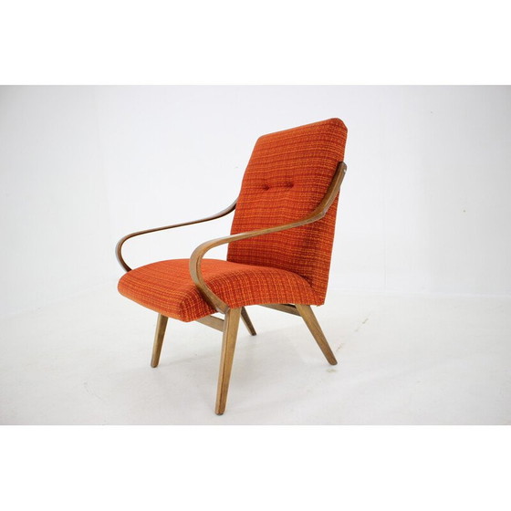 Image 1 of Vintage armchair in beech, Czechoslovakia 1960