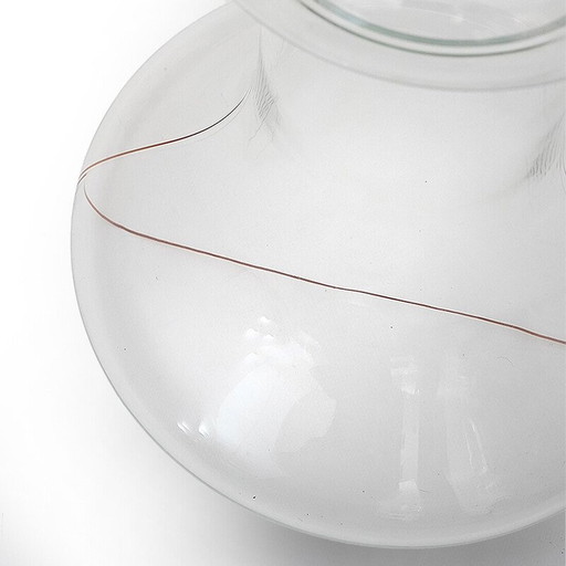 Vintage “Party” transparent glass vase by Renato Toso for Fratelli Toso, 1970s