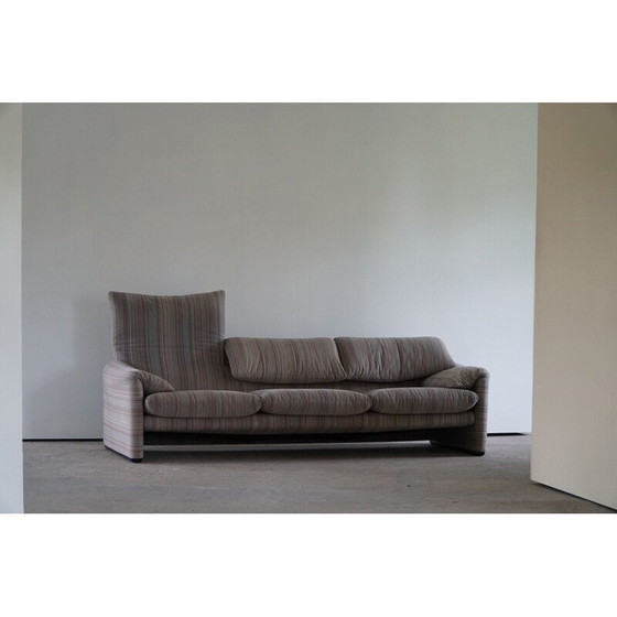 Image 1 of Vintage Maralunga three seater sofa by Vico Magistretti for Cassina, 1970s