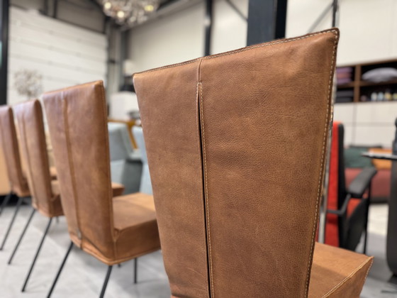 Image 1 of 4 Label Vandenberg Orea Chairs Yak Brown Leather