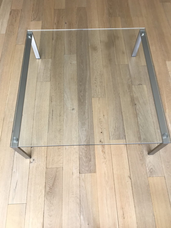 Image 1 of Coffee Table Brushed Nickel/15 thick glass