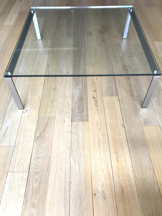 Image 1 of Coffee Table Brushed Nickel/15 thick glass