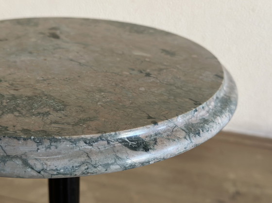 Image 1 of Antique French Side Table Marble And Cast Iron