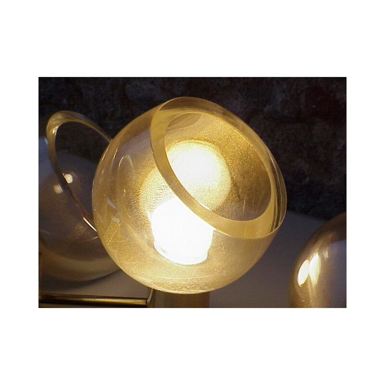 Image 1 of Set di 3 lampade da parete vintage con inclusione d'oro Seguso Flavio Poli Italia 1960