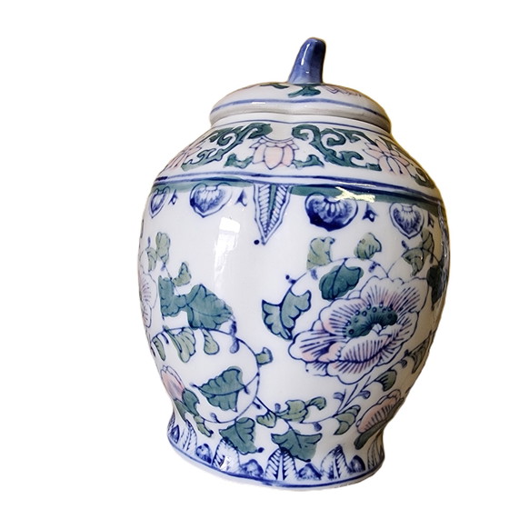 Image 1 of Unique Chinese Ginger Jar 1970s