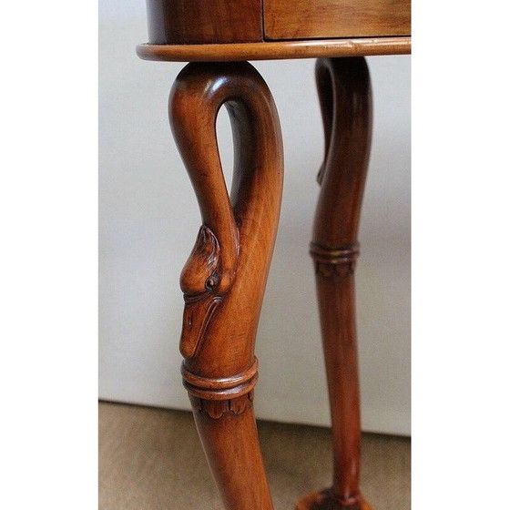 Image 1 of Vintage cherry wood dressing table and armchair, 1950