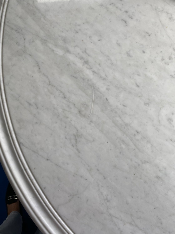 Image 1 of Marble round table - blue