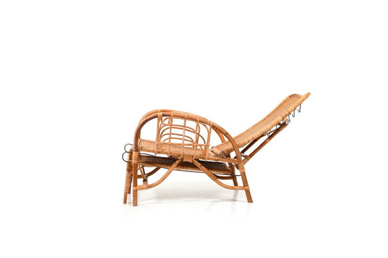 Image 1 of Mid-Century Danish Bamboo Lounge Chair, 1960s