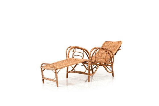 Image 1 of Mid-Century Danish Bamboo Lounge Chair, 1960s