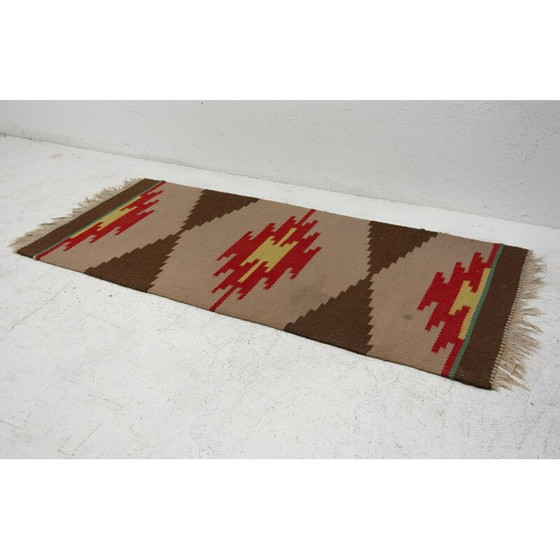 Image 1 of Mid century modern rug Kelim 1960s