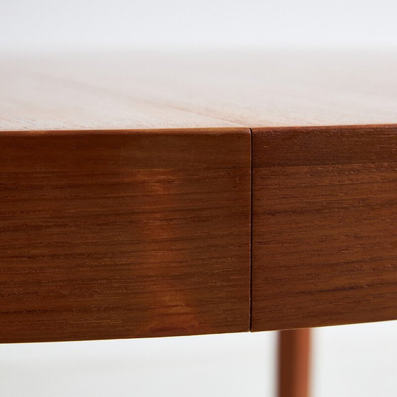 Image 1 of Vintage round teak dining table by Niels Koefoed for Hornslet Møbelfabrik, 1960