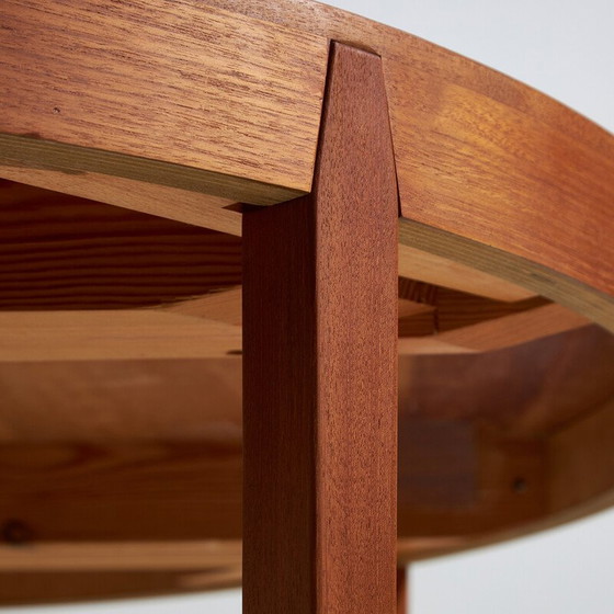 Image 1 of Vintage round teak dining table by Niels Koefoed for Hornslet Møbelfabrik, 1960
