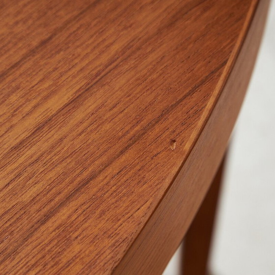Image 1 of Vintage round teak dining table by Niels Koefoed for Hornslet Møbelfabrik, 1960