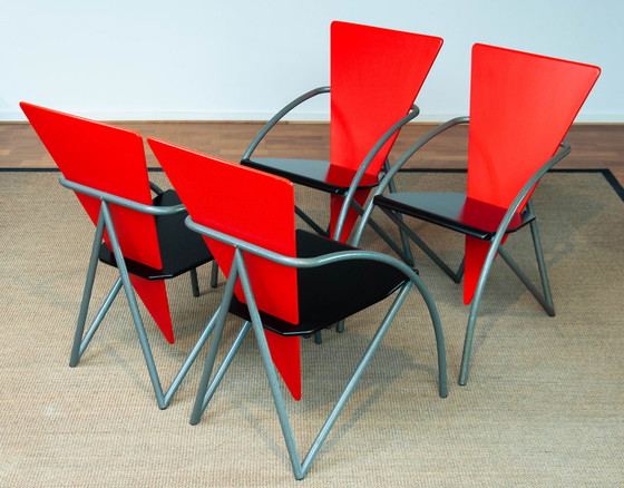 Image 1 of Postmodern dining room chairs by Klaus Wettergren