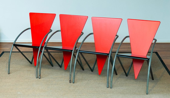 Image 1 of Postmodern dining room chairs by Klaus Wettergren