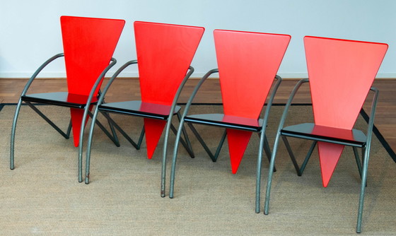 Image 1 of Postmodern dining room chairs by Klaus Wettergren